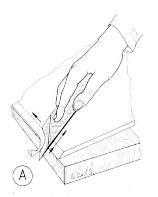 Chamfering with Shoemakers knife
