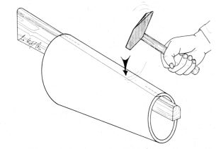 Fastening of glued edges